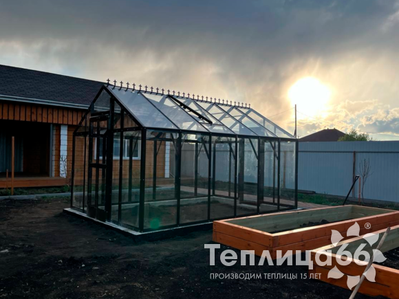 Теплица Рада Гарденикс 3 С (под стекло), ширина 3 м